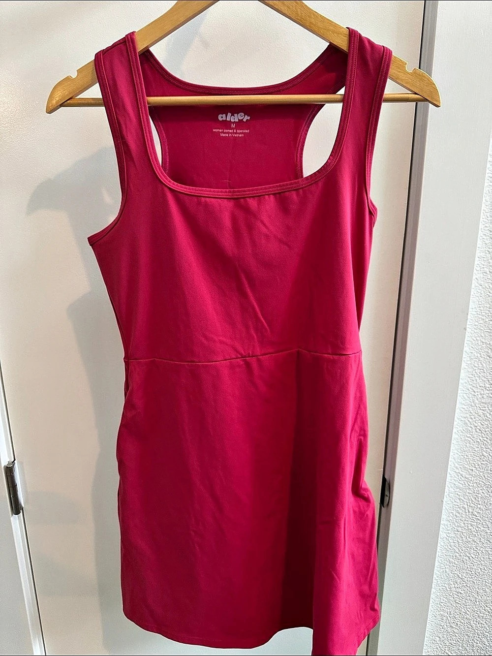 Alder Apparel Get Dirty Dress Mini Sleeveless Pink Medium